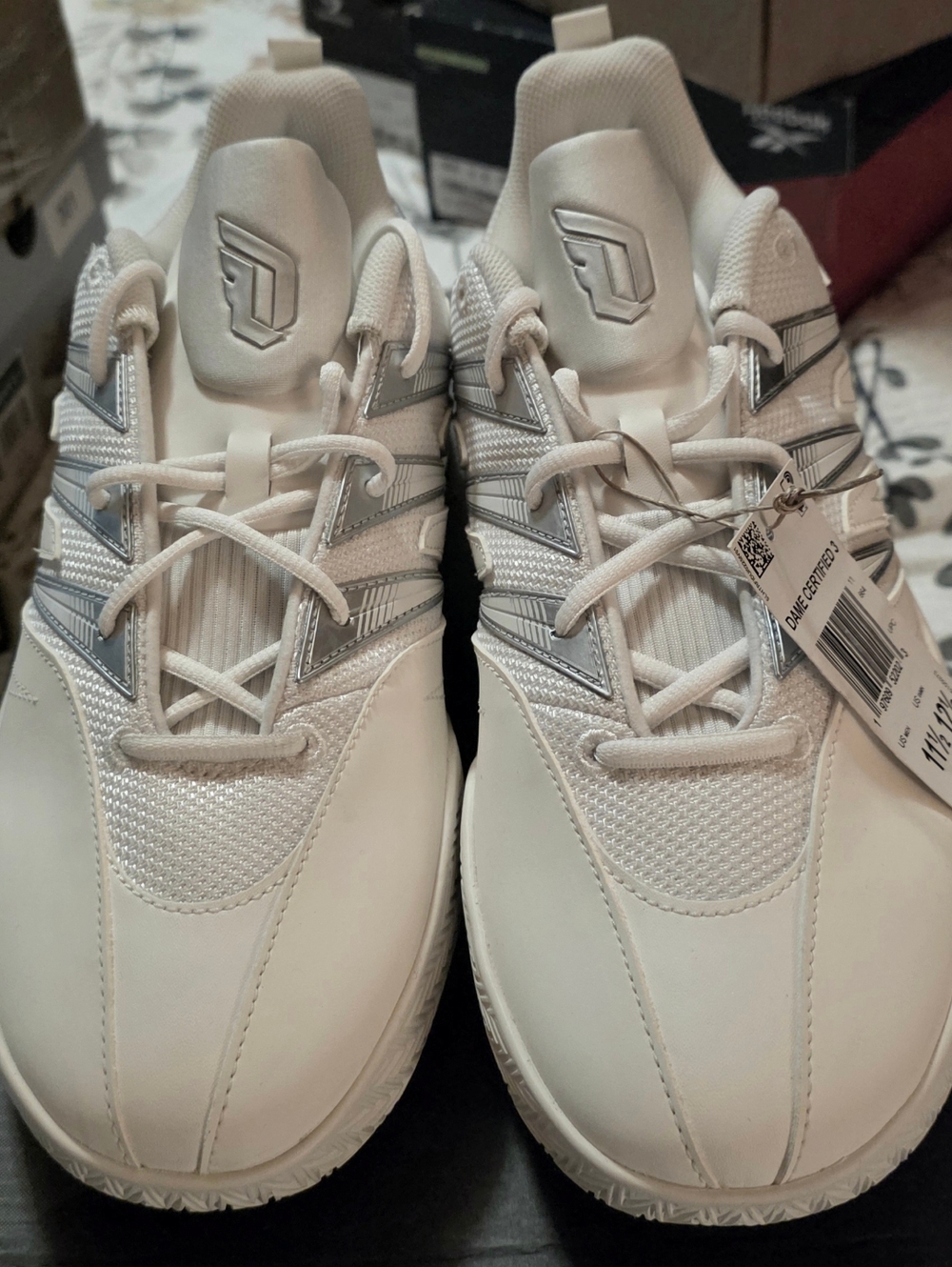 adidas Dame Certified 3 in White - Picture 5 of 7